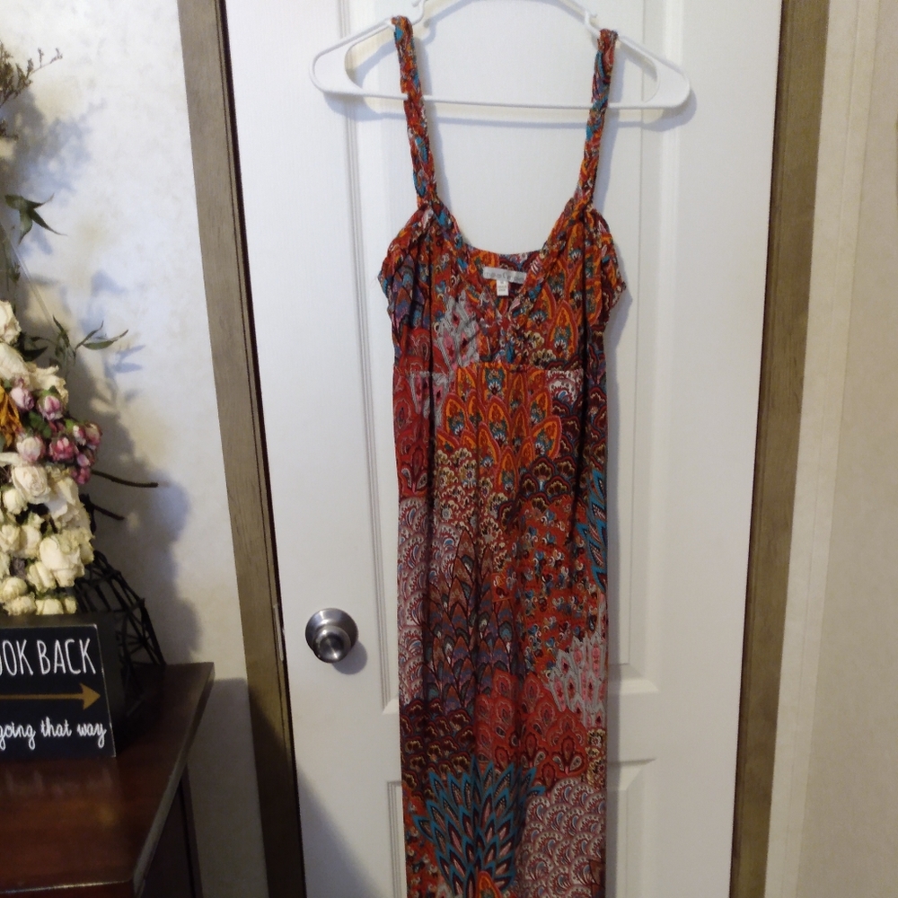 Long multicolored dress
